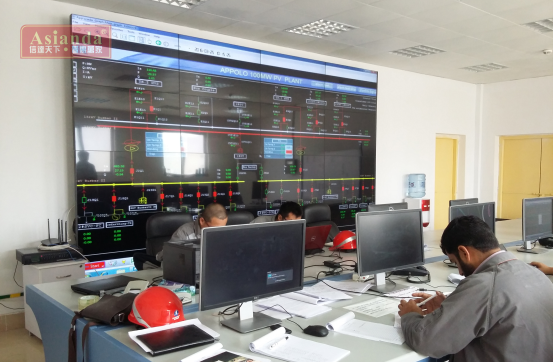 雅迅達巴基斯坦中興能源光伏電站大屏拚接項目