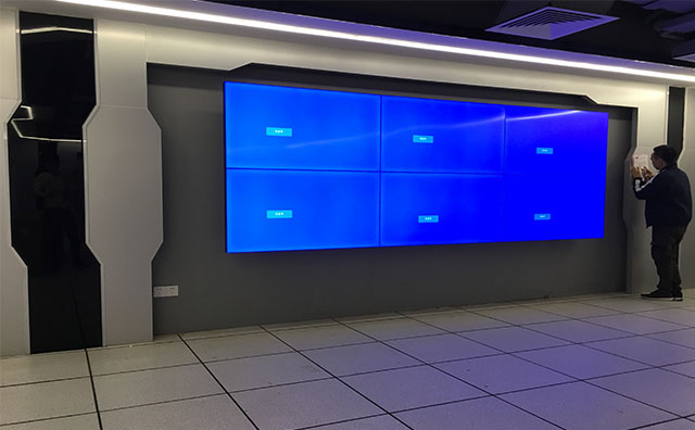 2*3 55寸液晶拚接屏工程案例_ 珠海某科技有限公司