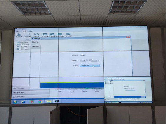 雅迅達液晶拚接牆案例