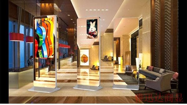 落地式鏡麵廣告機 (2)